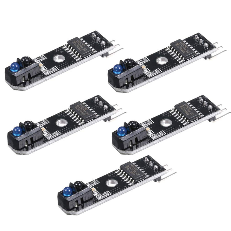 Hailege 5pcs TCRT5000 5V 1-Way Tracing Module Intelligent Car Infrared Tracking Probe Tracing Sensor