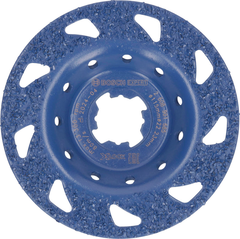 Bosch 1 x Expert Multi Material Carbide Cup Wheel Medium (for Paint on Wood, Diameter 115 mm, Medium, Professional Accessories, Small Angle Grinder)