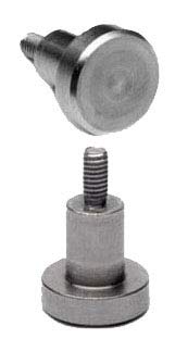 SUXING measuring inserts for dial indicators, steel diameter 10 mm, length 10 mm, thread M2.5, flat D10L10
