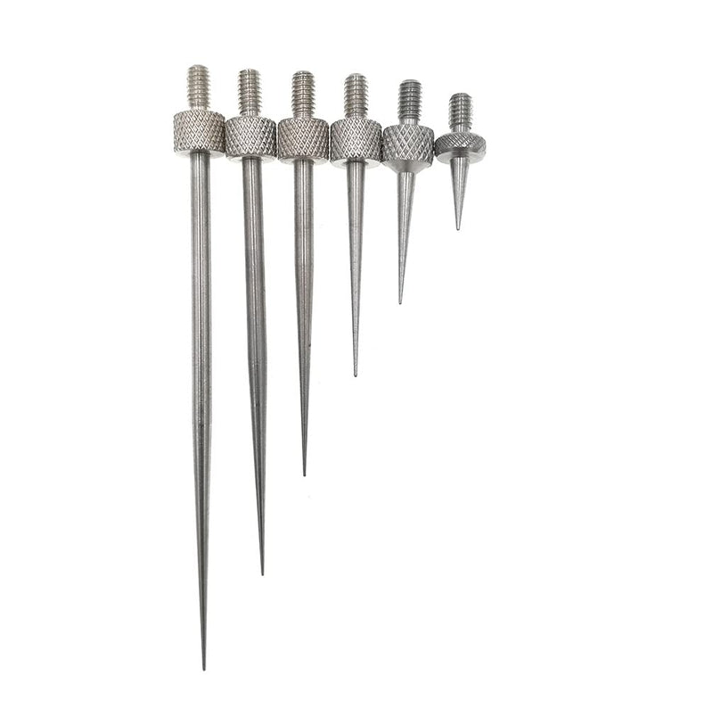 SUXING needle measuring inserts for dial indicators, measuring insert rounded steel R 0.15 mm, pin length 7/13/22/30/40/50 mm, thread M2.5 one set