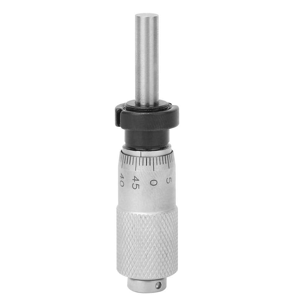 0-13mm Micrometer Head Metal Micrometer Inner Diameter Measuring Tool for Fine Tuning Various Accuracy Instruments (Flat Head with Nut) Flat Head with Nut