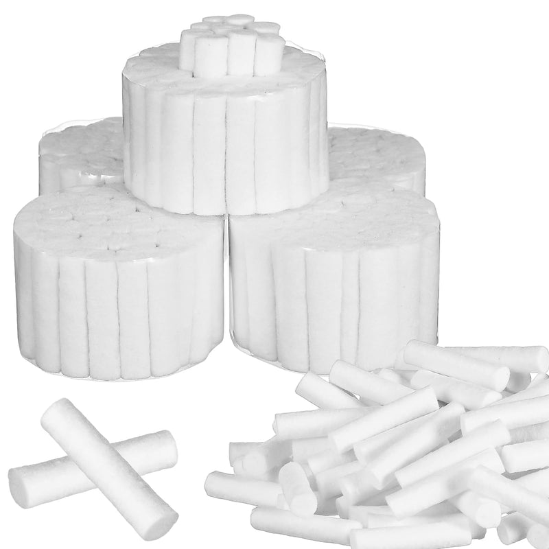 Healifty Pack of 250 Nosebleed Stoppers Dental Cotton Rolls Made of Natural Cotton with High Absorbency for Children and Adults