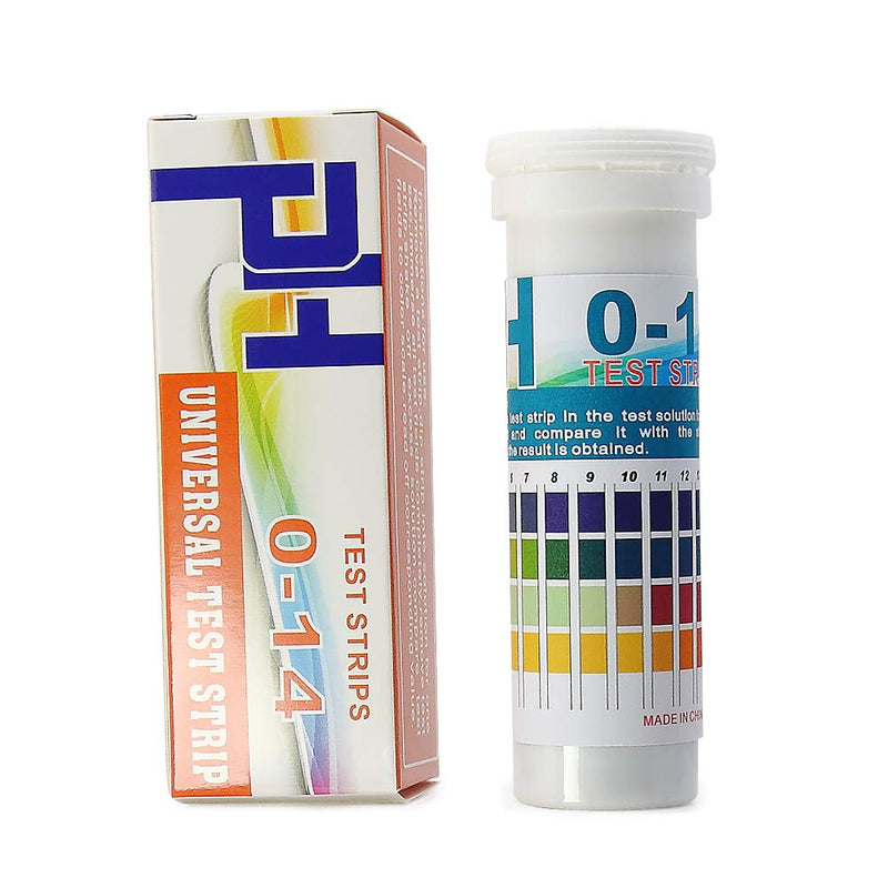 AMTAST Universal pH Test Strips Paper Strips 0-14 for Acid Alkaline pH Value 4 Colors (150 Strips) DF003