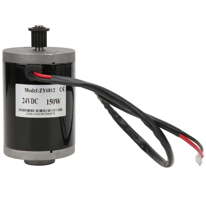 DC Brush Motor 24V 150W Magnet Permanent Motor High Speed Motor with Pulley for Electric Bicycle