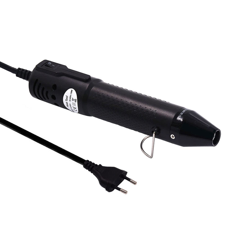 mofa Mini Heat Gun Electric 150W Mini Shrink Heat Tool Embossing Heat Tool Mini Hot Air Gun DIY Tool (Black) Black