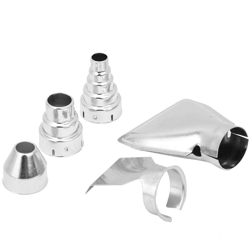 Pack of 5 hot air guns nozzles stainless steel heat fan tip accessories