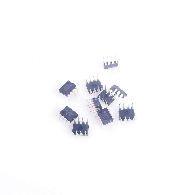 ANGEEK NE555P DIP8 Single Bipolar Timer IC NE555 Chip (10pcs)