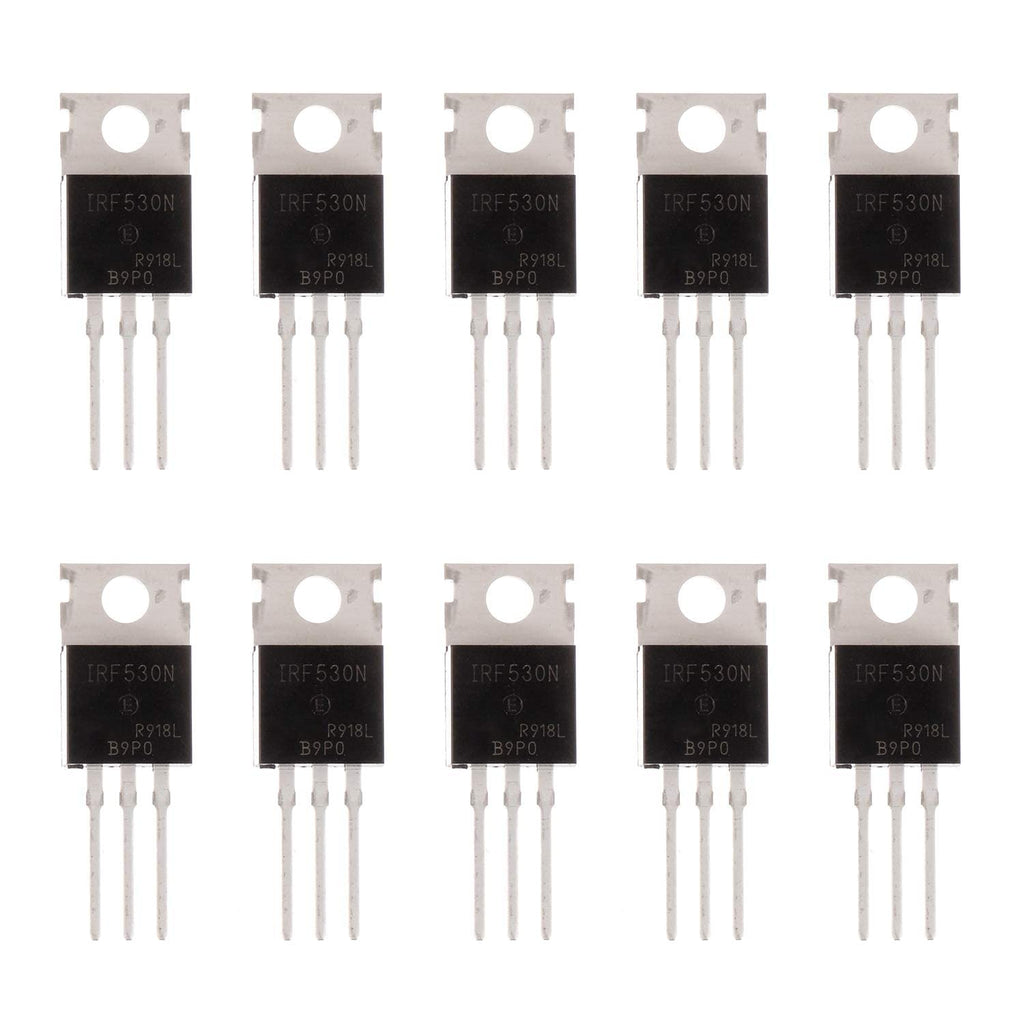 BOJACK IRF530 MOSFET Transistors IRF530N 17A 100V N-Channel Power MOSFET TO-220AB (Pack of 10)