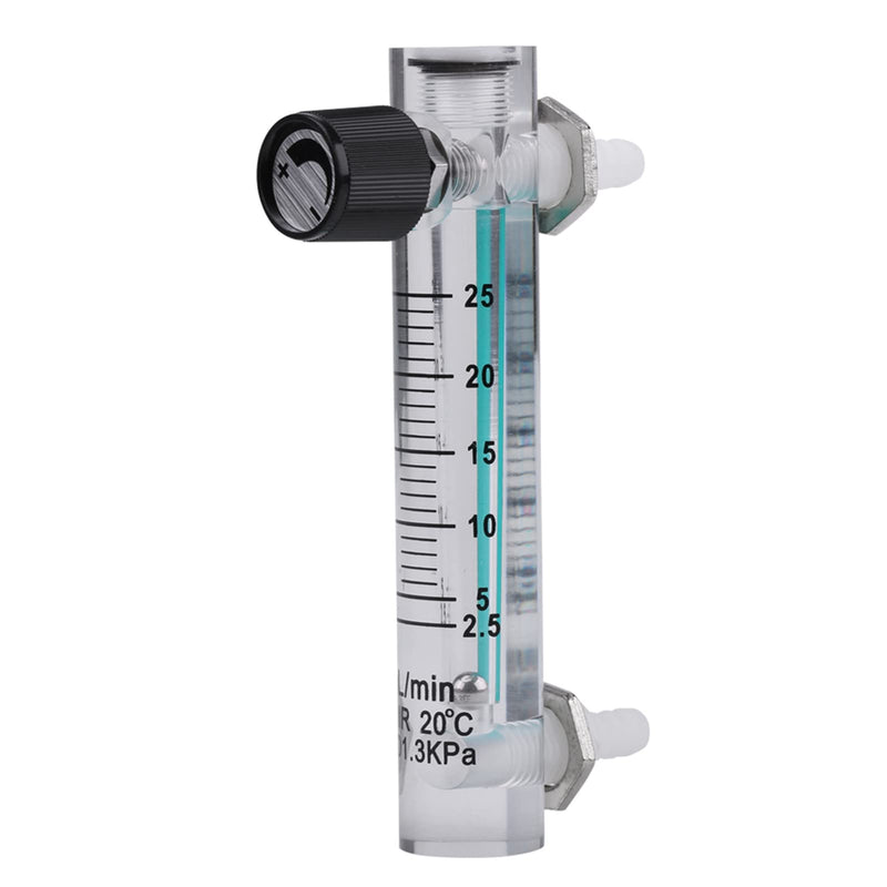 Wakects Gas Flow Meter, LZQ-5 Flow Meter 2.5-25LPM Flow Meter with Control Valve for Oxygen/Air/Gas