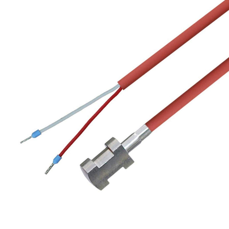 iOVEO 004AL01202 - PT100 pipe contact sensor / contact sensor with silicone cable including attachment up to 200°C, heating, 2 meters