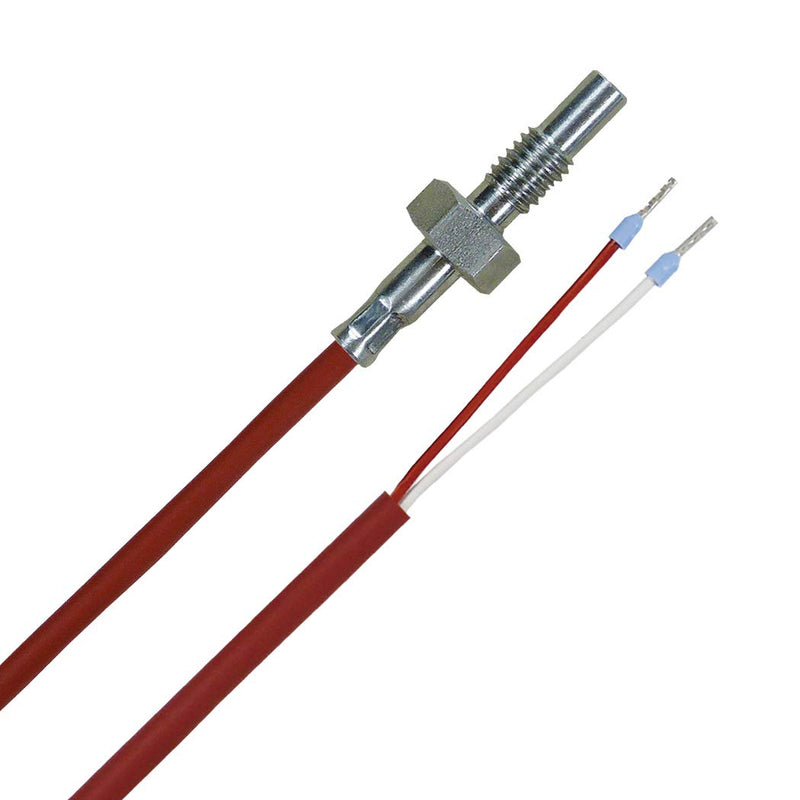 iOVEO 015EF01202 - M6 screw-in sensor / temperature sensor PT100, M6 thread 2 meter silicone cable