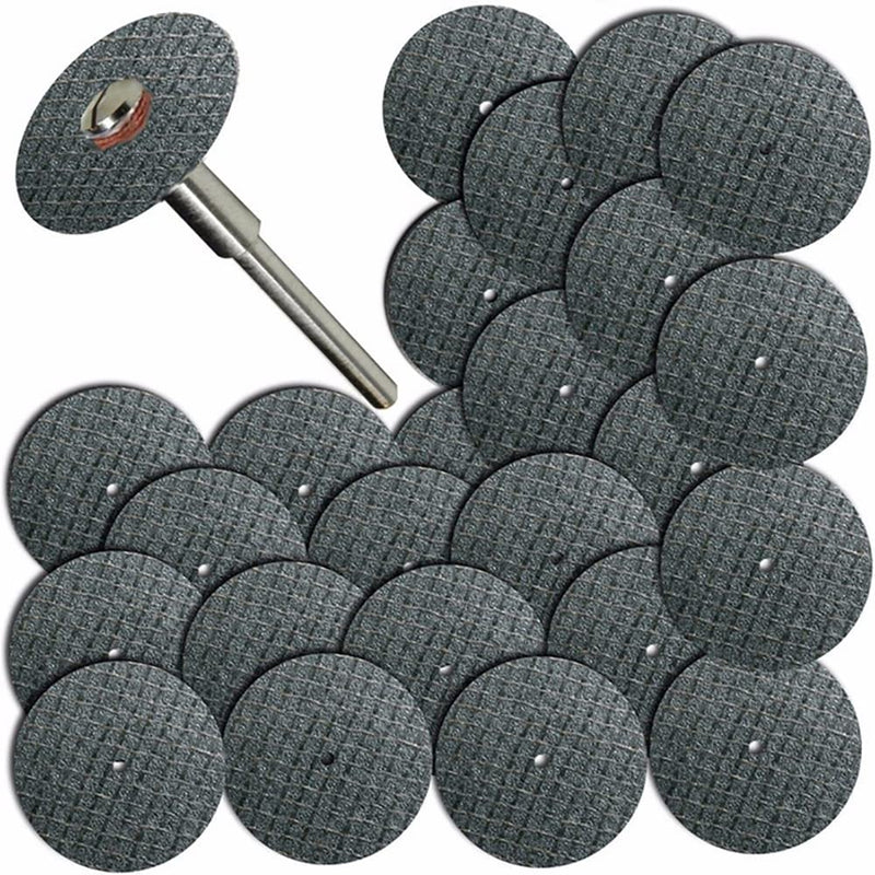 25-piece/100-piece cutting disc set 32 mm with mandrel for Dremel rotary tool 100
