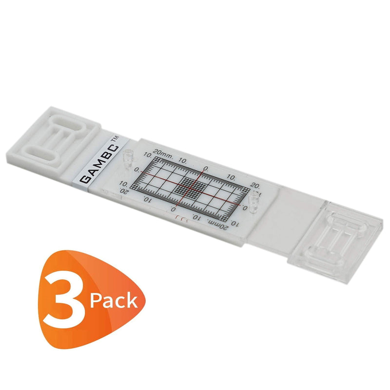 Pack of 3 - GAMBC® Manual Wall Crack Gauge - Crack Monitoring Protocol - Crack Monitor for Measuring and Recording Lesions and Cracks in Flat Masonry Surfaces 3