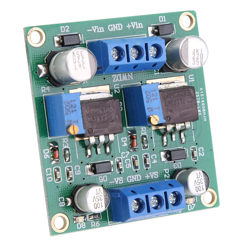 Stable Power Module, Linear Adjustable Voltage Regulator Module, LM317/337 Positive and Negative Voltage Regulator Stabilizing Power Module