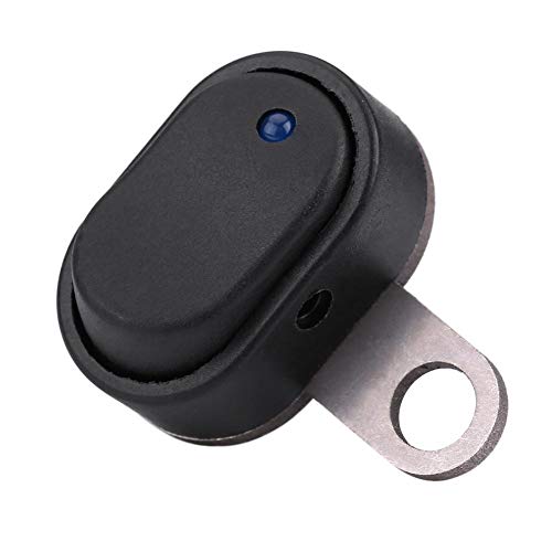 Motorcycle LED Headlight Switch, 12 V Motorcycle Scooter Switch On/Off Headlight Handlebar Waterproof Switch Button Pressure Switch (D Type)