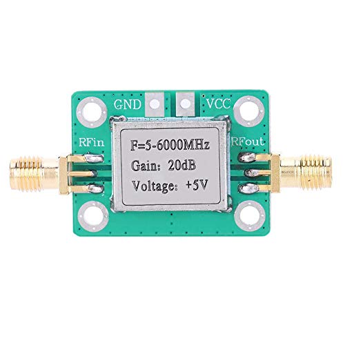 RF Power Amplifier, 5M-6GHz 20dB Low Gain Ultra Broadband Amplifier Signal Module LNA Board Module for FM Radio Walkie Talkie Wifi