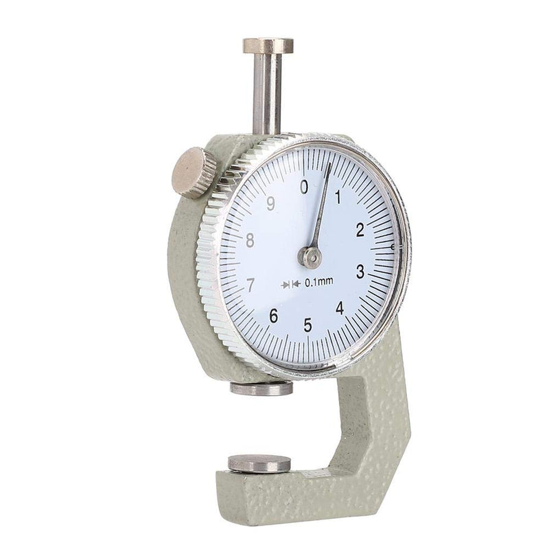 Thickness Gauge, 0-10mm x 0.1mm Precision Accuracy Round Dial Display Thickness Test Dial for Leather Cloth Accuracy