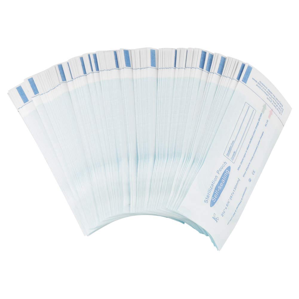 Pack of 200 Autoclave Sterilizer Bags, Self-Sealing Sterilization Bags, Sterilization Bags, Dentist Sterilization Bags for Dentist Tools, Cleaning Tools