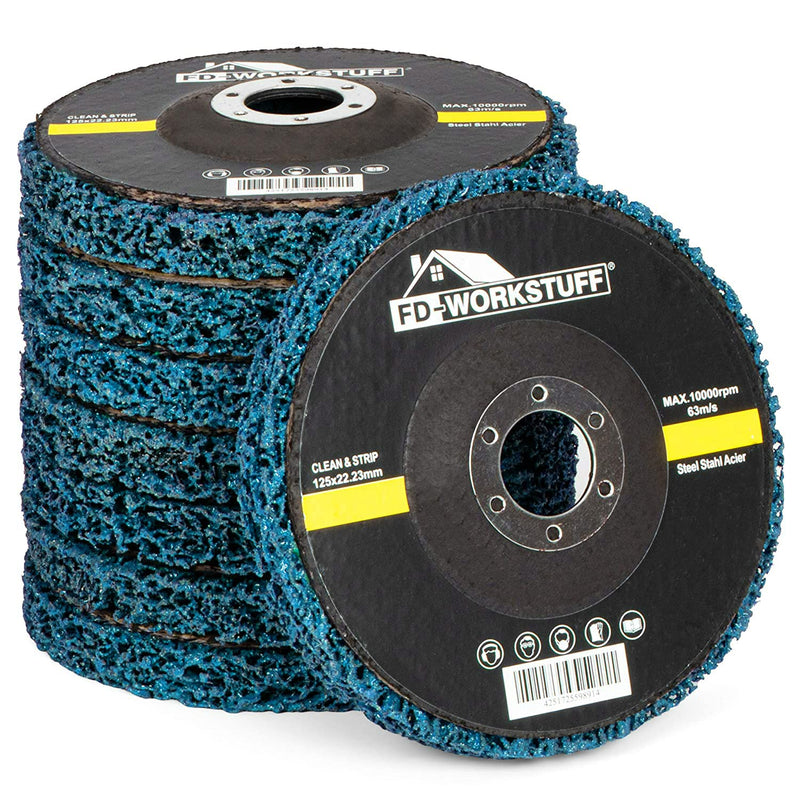 Cleaning disc │ 5 pieces │ Ø 125 mm │ CSD disc │ blue│ coarse cleaning disc │ for angle grinders