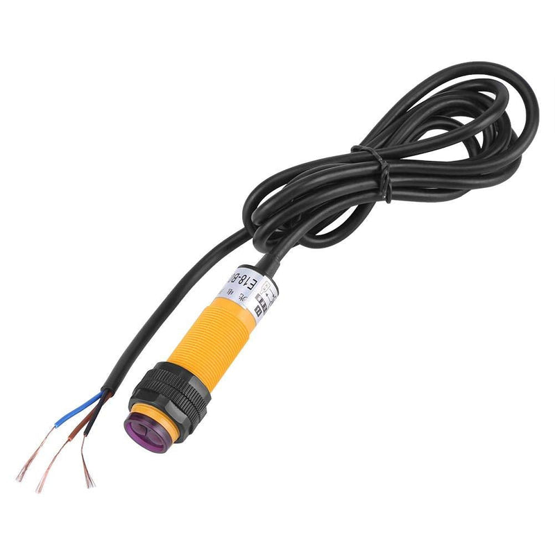 Photoelectric Sensor Switch, E18-B03P1 5-30cm DC 3-Wire 6-36V PNP IR Photoelectric Sensor Switch for Industrial Automation and Meter