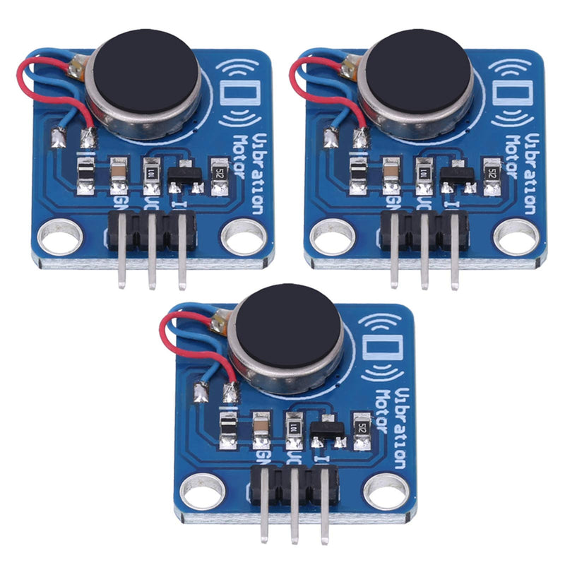3-Piece Motor Vibration Module Vibration Motor DC5V 9000RPM for DIY Projects with DC Vibration Motor Module and Shock Module