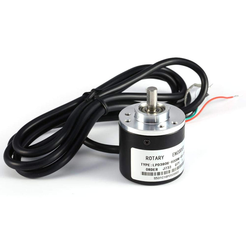 600P/R incremental rotary encoder, incremental rotary encoder module, 600P/R photoelectric incremental rotary encoder 5V - 24V AB 2 - phase shaft 6mm