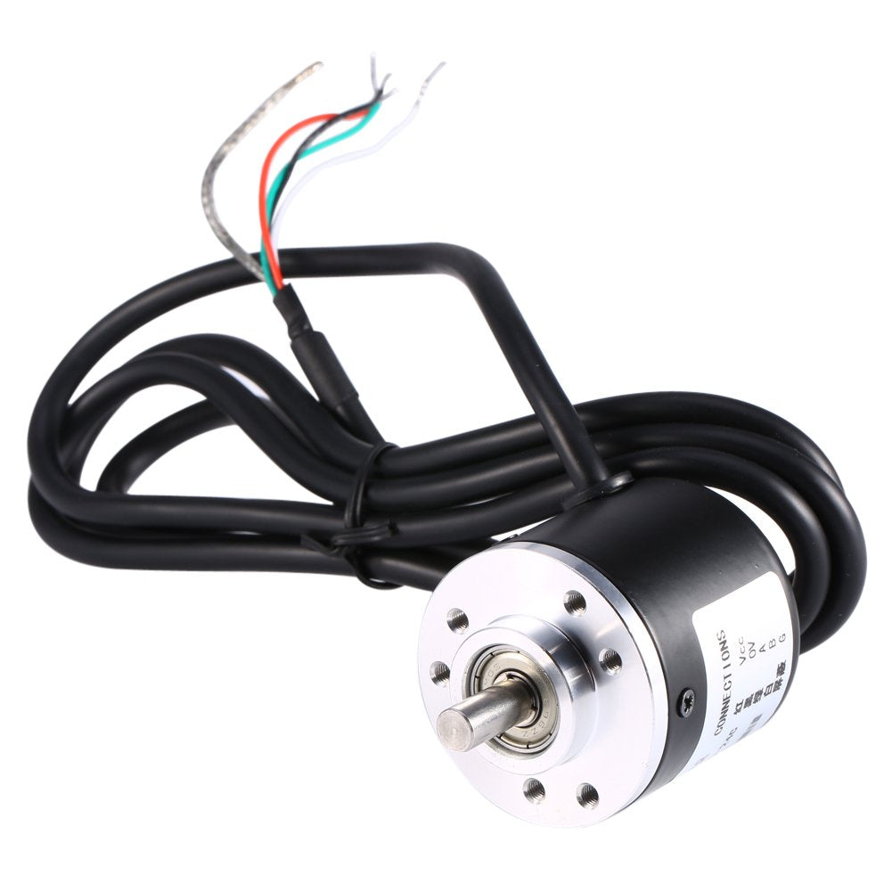 600P/R Rotary Encoder 5V - 24V AB 2 - Phase Shaft 6mm Photoelectric Incremental Rotary Encoder