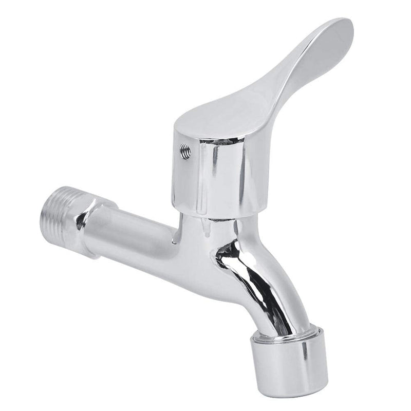 G1/2in Zinc Alloy Faucet Washing Machine Faucet Wall Faucet for Kitchen Home Bathroom Chrome Plated
