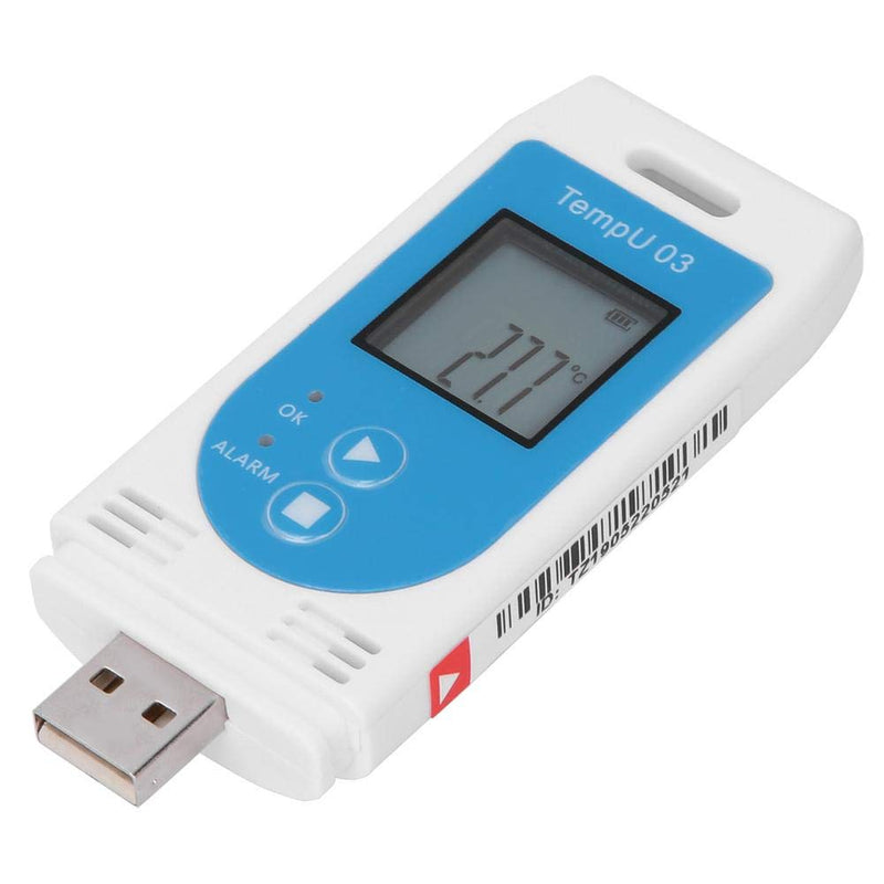 Data Logger USB Temperature and Humidity Recorder PDF GSP Reusable Use LCD display standard for warehouse management with 32000 data capacity