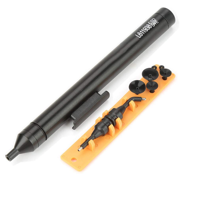 Vacuum Suction Pen, Manual Vacuum Suction Pen, One Button Operation Soldering Suction Pickup Tool Kit with Suction Cups for IC SMD for Picking Up Small Electronic Components