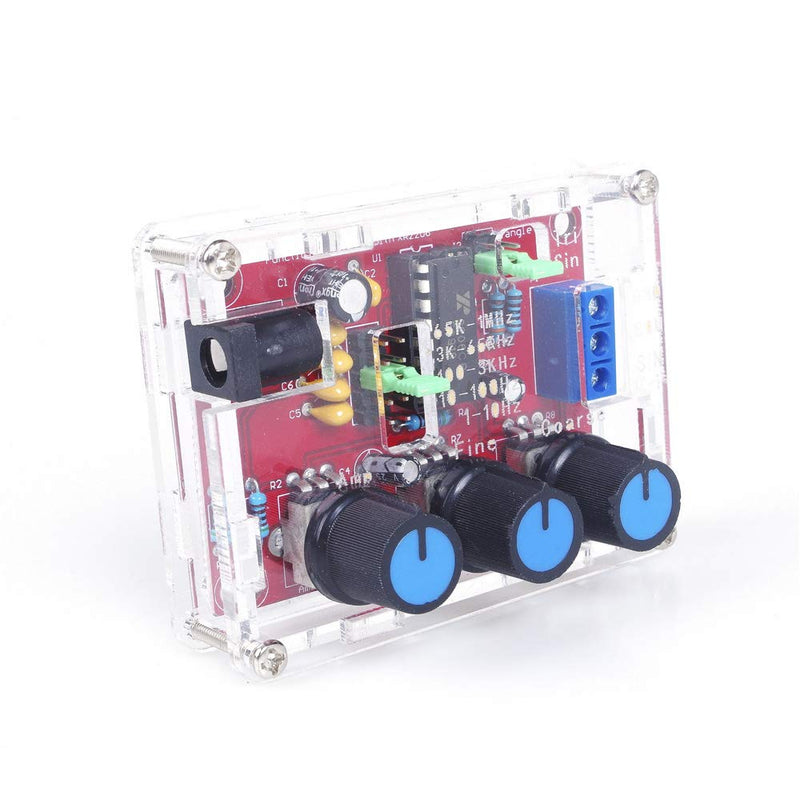 ANGEEK XR2206 Function Generator Signal Generator DIY Kit High Precision Function/Sine Triangle Square Output 1Hz-1MHz Adjustable Frequency Amplitude(Welding completed) Welding completed
