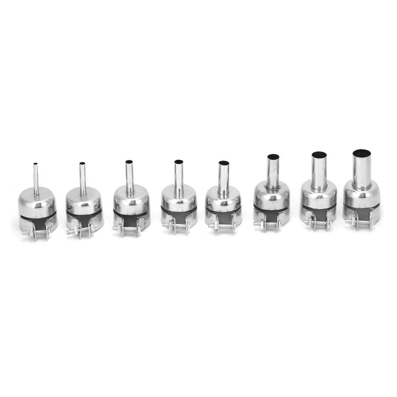 8pcs Hot Air Gun Nozzle, 3~12mm Stainless Steel Hot Air Gun Nozzle, Durable Heat Resistant Nozzle for 850 Heat Guns