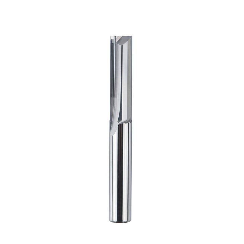 SpeTool 2 Flutes Straight Milling Cutter 6 mm Shank x 22 mm Cutting Length Solid Carbide End Mill CNC Milling Cutter for Wood MDF Acrylic