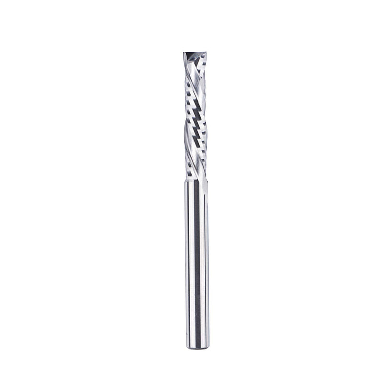 SpeTool Spiral Groove Cutter 6 mm Shank Compression 32 mm Cutting Length Extra Long Spiral Cutter Groove Cutter Up & Down Solid Carbide End Mill Router Bit Slotted Hole Cutter Wood Cutter for Router CNC Cutter Wood Cutter 1