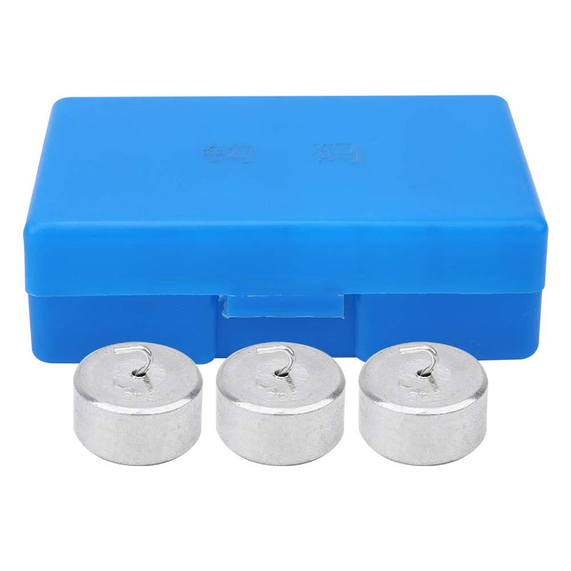 Cikonielf 10 pieces calibration weight 50g calibration weight set metal weights with hook and ring for digital jewelry scales science laboratory weights training