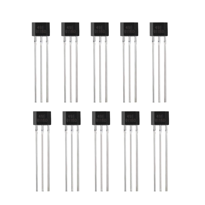 Create idea Pack of 10 Linear Hall Effect Sensor Magnetic Detector 3 Pin Sensitive Switch 49E OH49E S49E SS49E TO-92