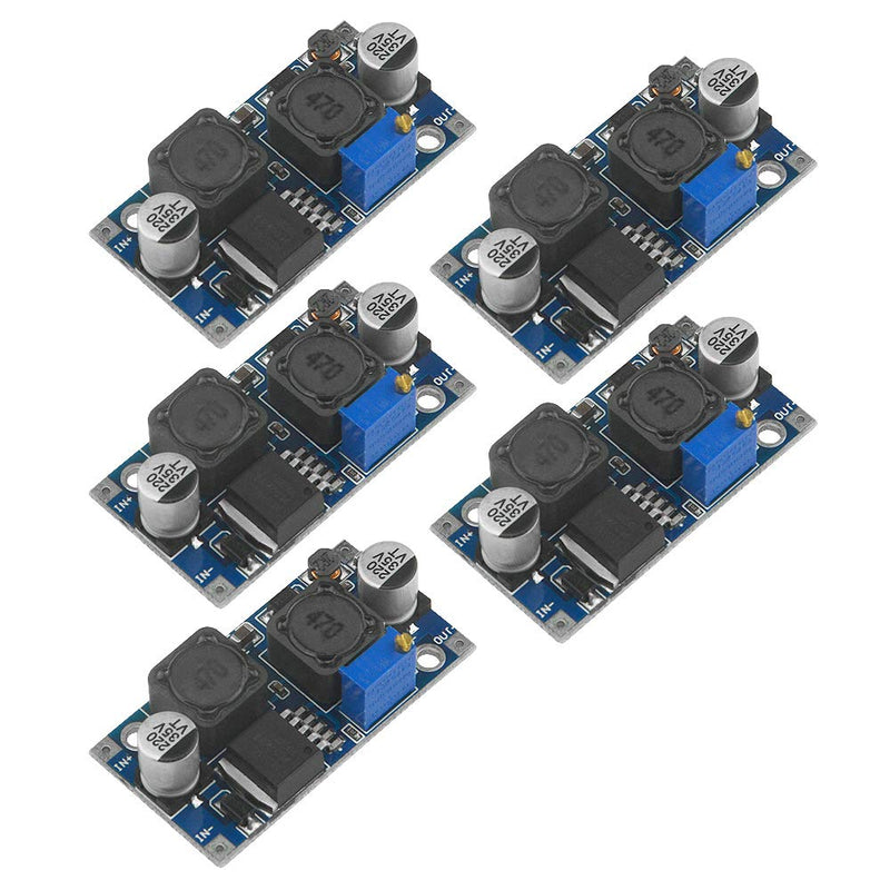 5pcs XL6009 DC-DC Buck Boost Voltage Converter Power Module 4A 400KHz Adjustable Step-Down Switch Module 3.8-30V to 1.25-35V Power Supply Module for Solar Panel