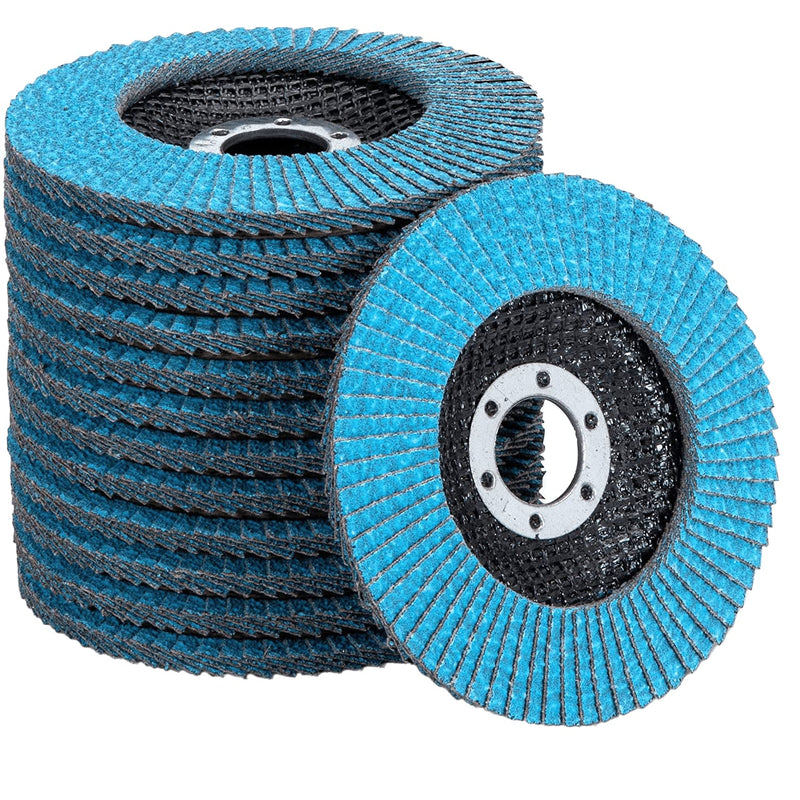 Premium flap disc Z-Coat │ 10 pieces │ Ø 125 mm │ grain 120 │ for metal, steel & wood │ zirconium corundum coated │ flap discs │ grinding discs │ flap discs