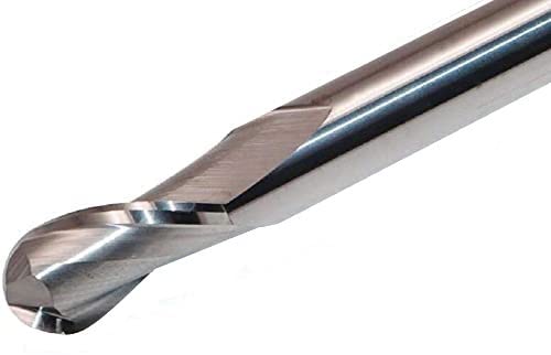 CNC QUALITY Solid carbide radius milling cutter radius 1 to 6 mm - end milling cutter Ø 2 to 12 mm with full radius - carbide HM radius milling cutter - for machining aluminum and plastic - R4.0 carbide