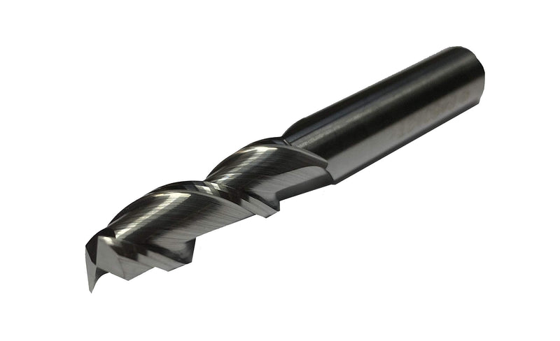 CNC QUALITY solid carbide end mill Ø 1 to 12 mm - carbide cutter for machining aluminum - groove cutter with 2 cutting edges - 6 mm carbide