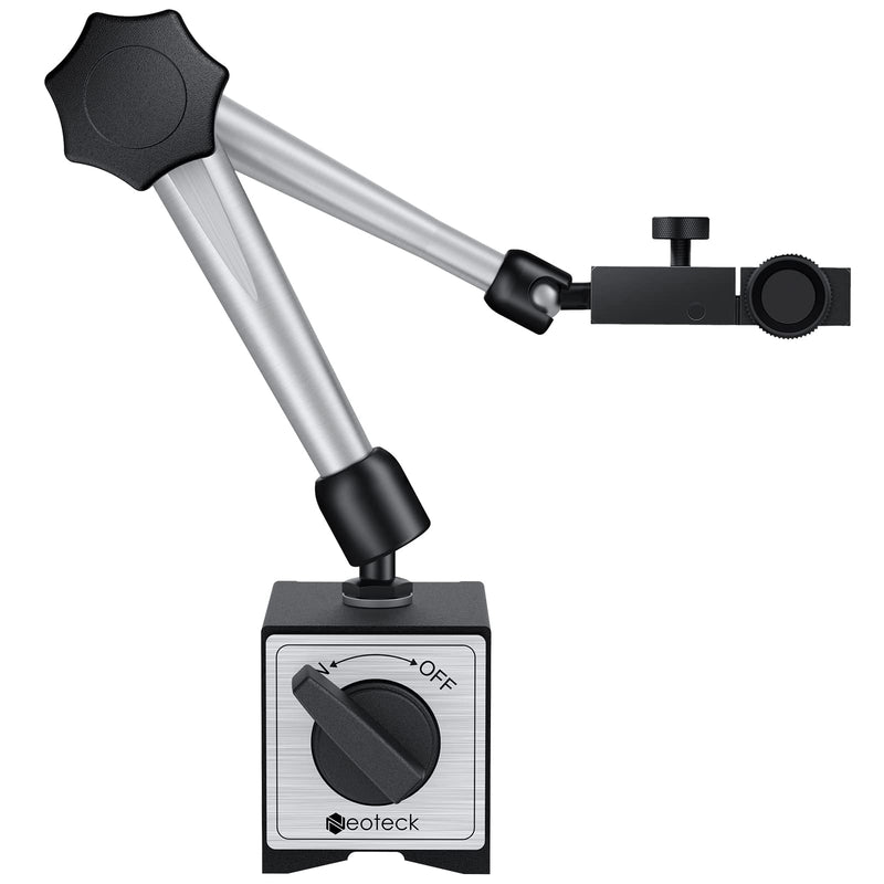 Neoteck magnetic tripod measuring stand for dial indicator with central clamping magnetic dial indicator base stand holder measuring stand 80 kg max. pulling force