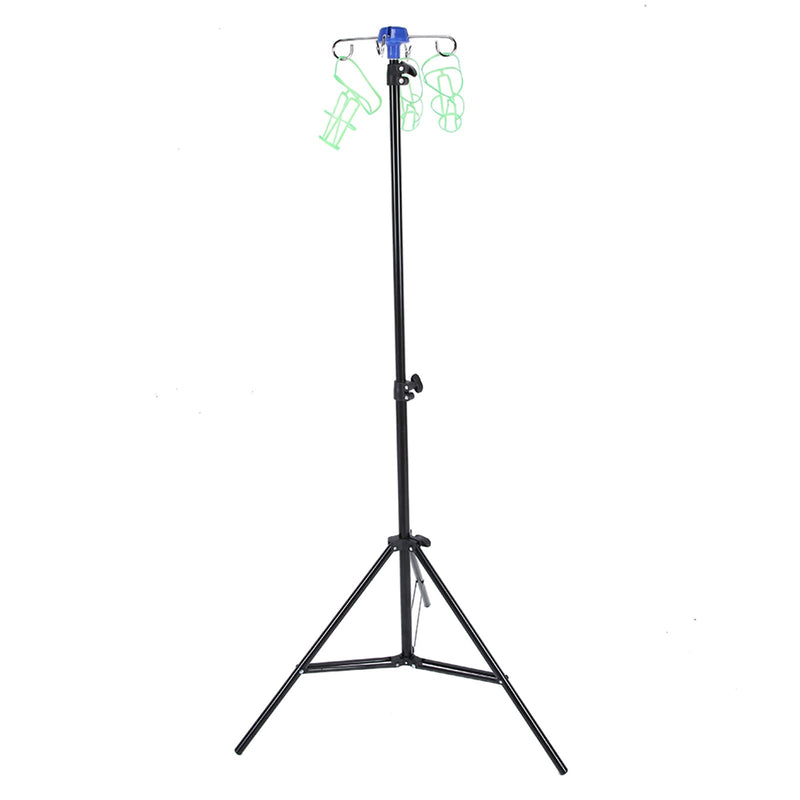 Infusion Stand, 4 Hooks Portable IV Stand Medical, Durable Retractable Infusion Stand, Foldable Infusion Stand Drip Bag Stand for Elderly Care Home, Hospitals and Clinics