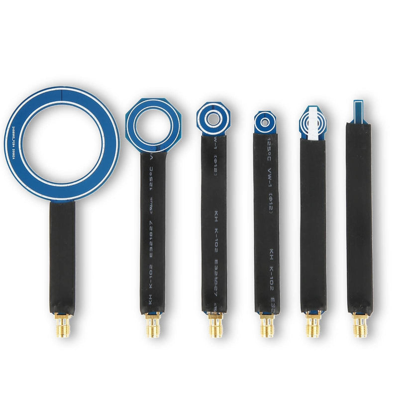 SALUTUYA Set of 6 Near Field Magnetic Field Probes EMC EMI EMI Near Field Probes Connect to Spectrum Analyzer Electronic Components Accessories Radiation Test Antenna