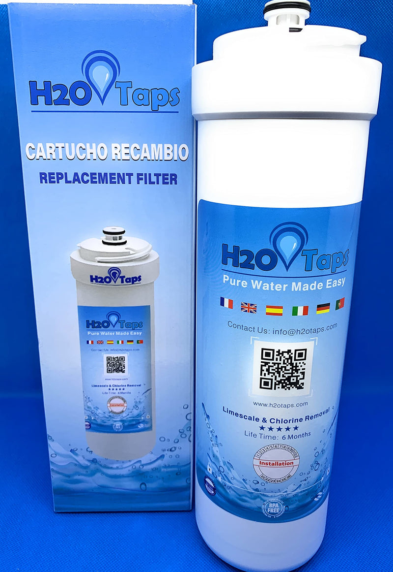 Replacement cartridge for under sink filter system - lifespan of 6 months filter cartridge