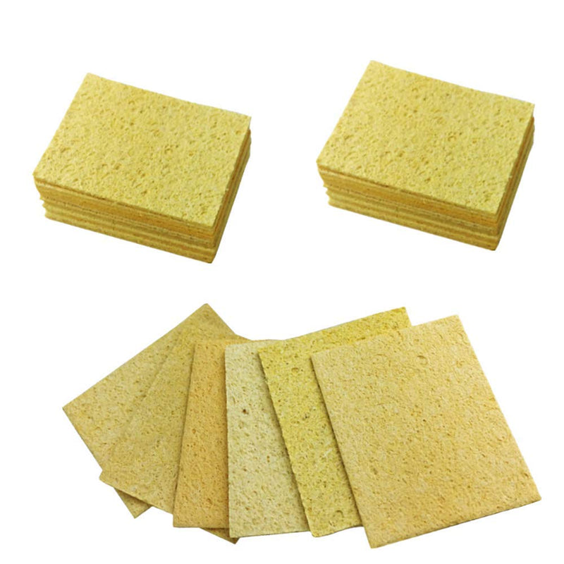 Pack of 30 pads soldering sponge soldering iron cleaning sponge soldering welding cleaning for soldering tips