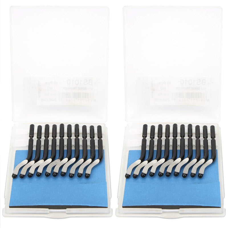 20pcs Deburring Blades BS1010 Replacement Deburring Knife Deburring Tool for Metal Plastic Aluminum Copper PVC Iron