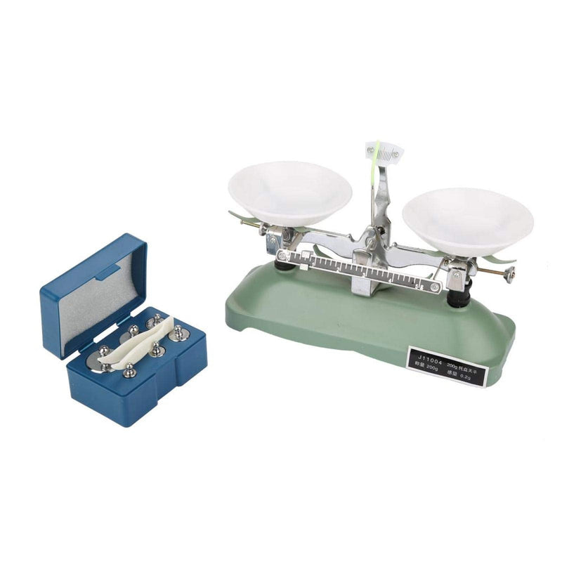 Mechanical balance - 200g/0.2g balance with mechanical tray and weights teaching aid for chemical physics laboratory