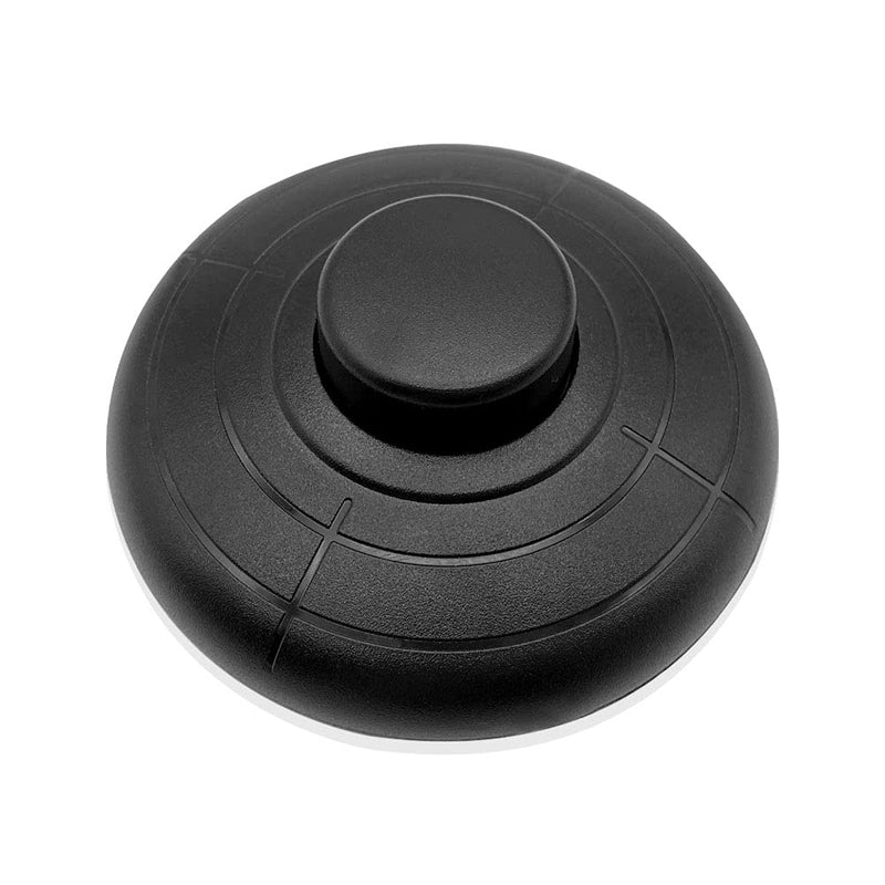 GZGXKJ 1 piece diameter 70 mm foot switch round foot pedal switch 250 V/2A intermediate pedal switch black round cable foot switch for floor lamps, children's table lamps, kitchen cabinet lamps or other lamps