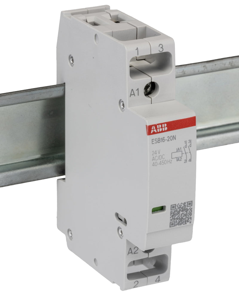 ABB ESB16-20N-01 ESB 24 V AC/DC Coil 2 Pin 2 N/O / 16 A Safety Contactor