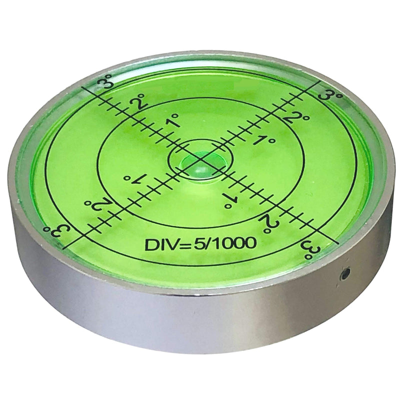 Taskar Aluminum Bullseye Round Precision Spirit Level 60mm Caravan